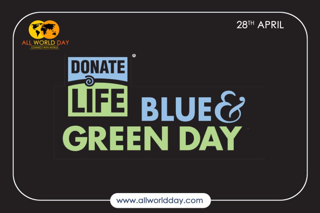 Donate Life Blue and Green Day