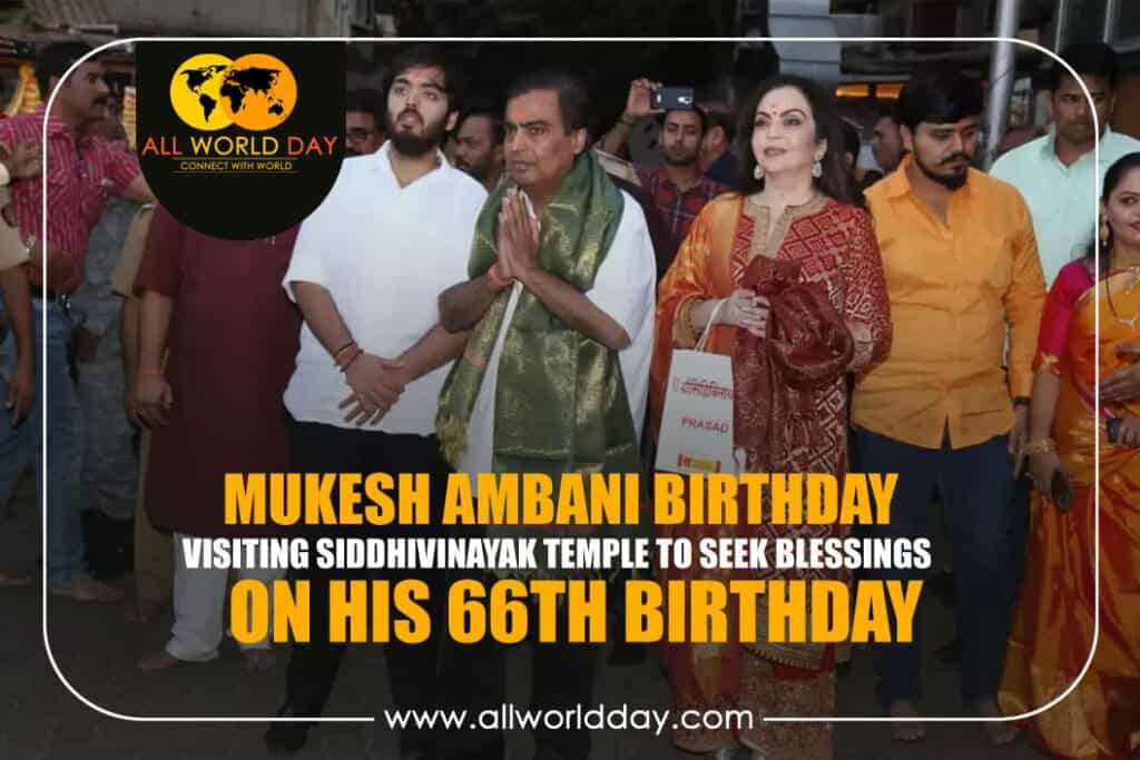 Mukesh Ambani Celebrates His Birthday with a Visit to Siddhivinayak Temple Mukesh Ambani