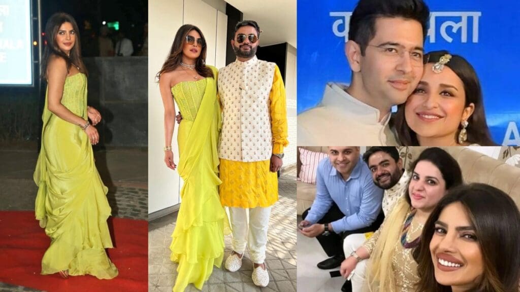 Priyanka Chopra dazzles in green at Parineeti-Raghav Chadha’s engagement; shares inside photos Priyanka Chopra dazzles in green at Parineeti-Raghav Chadha's engagement; shares inside photos