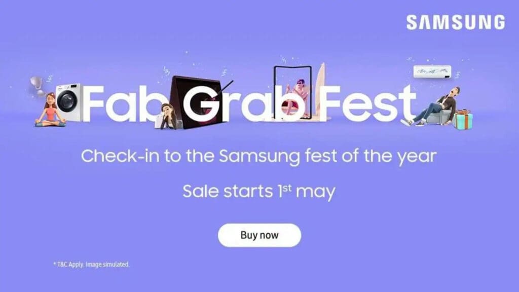 Samsung Fab Grab Fest 2023: Discounts on Smartphones, Laptops, Appliances! Samsung Fab Grab Fest 2023